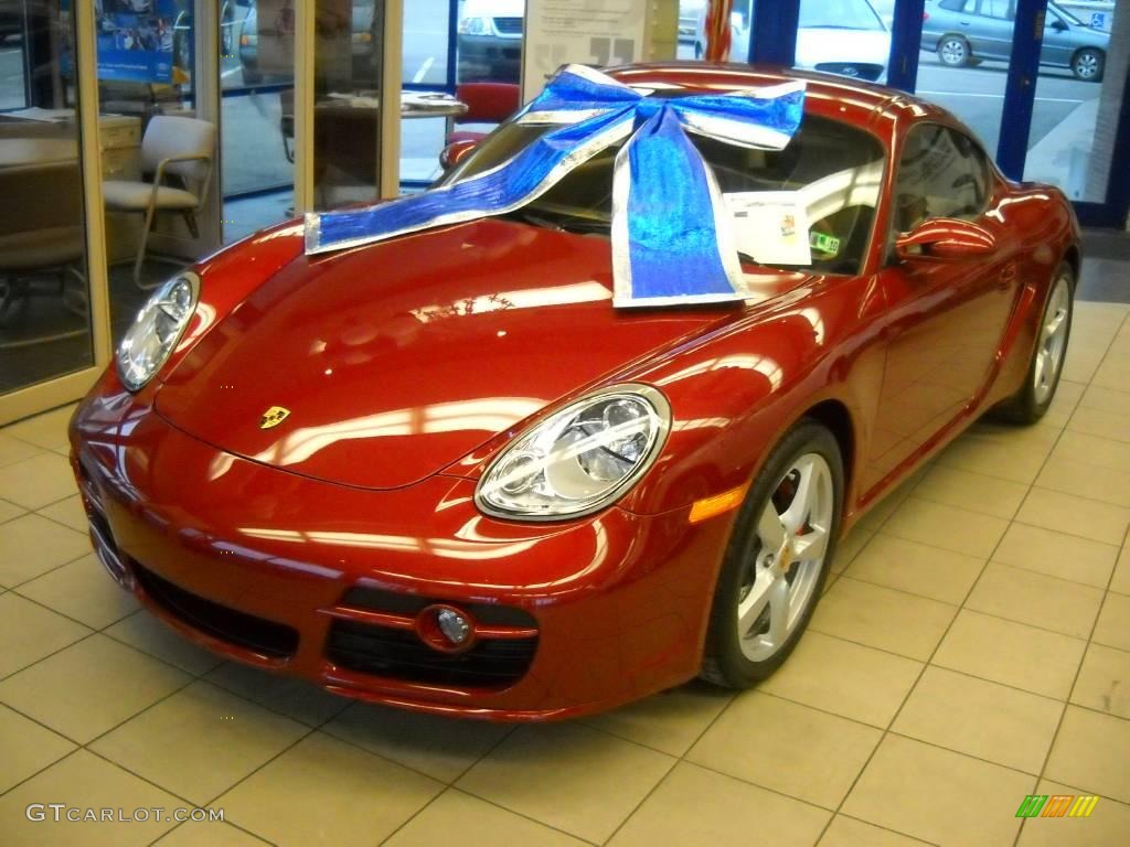 2008 Cayman S - Ruby Red Metallic / Sand Beige photo #2
