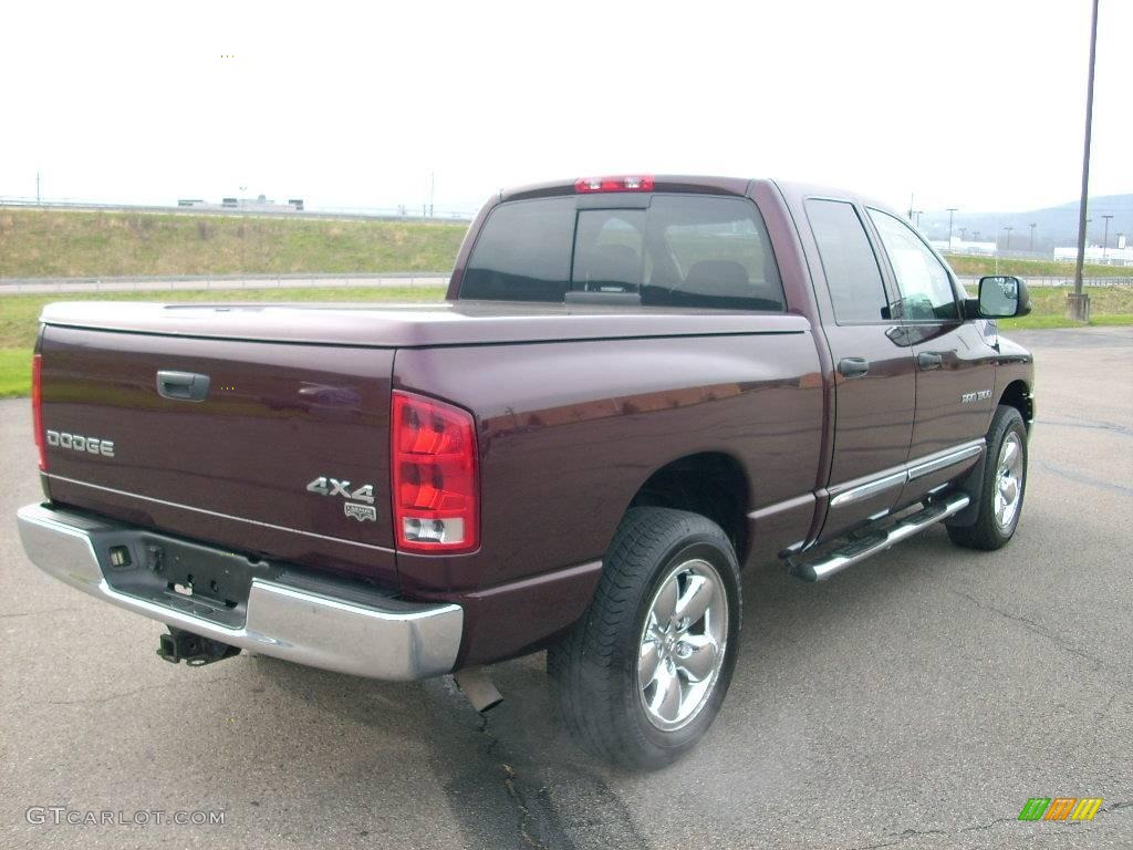 2004 Ram 1500 Laramie Quad Cab 4x4 - Deep Molten Red Pearl / Dark Slate Gray photo #6