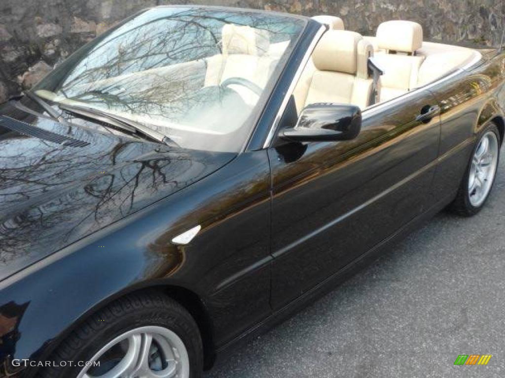 2006 3 Series 330i Convertible - Jet Black / Sand photo #11