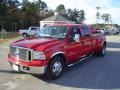 2007 Red Ford F350 Super Duty Lariat Crew Cab Dually  photo #1