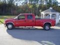 2007 Red Ford F350 Super Duty Lariat Crew Cab Dually  photo #8