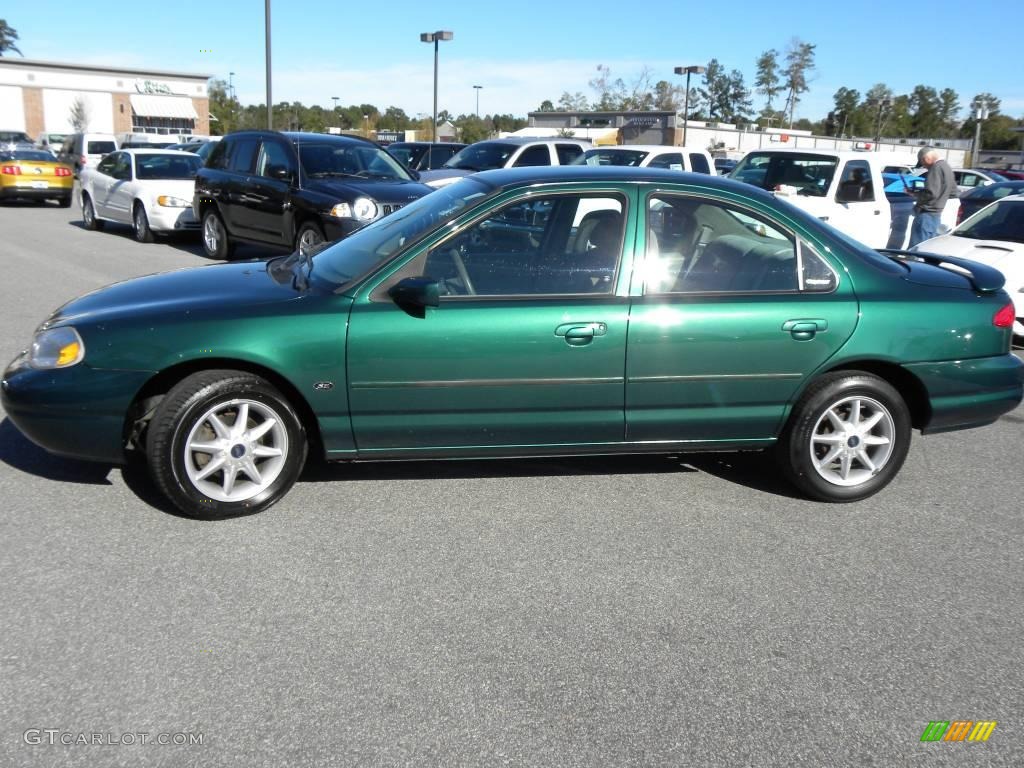 2000 Contour SE Sport - Tropic Green Metallic / Greystone photo #2