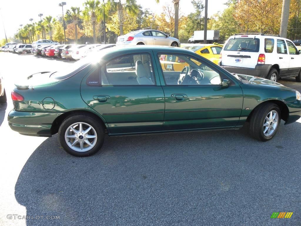 2000 Contour SE Sport - Tropic Green Metallic / Greystone photo #12