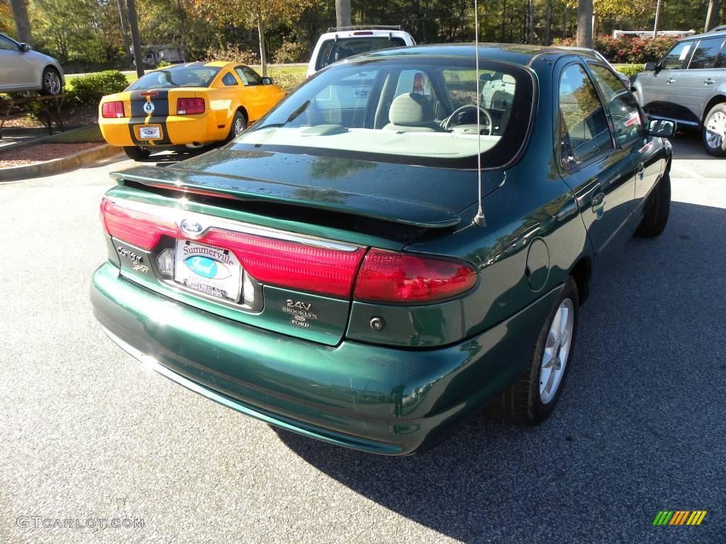 2000 Contour SE Sport - Tropic Green Metallic / Greystone photo #13