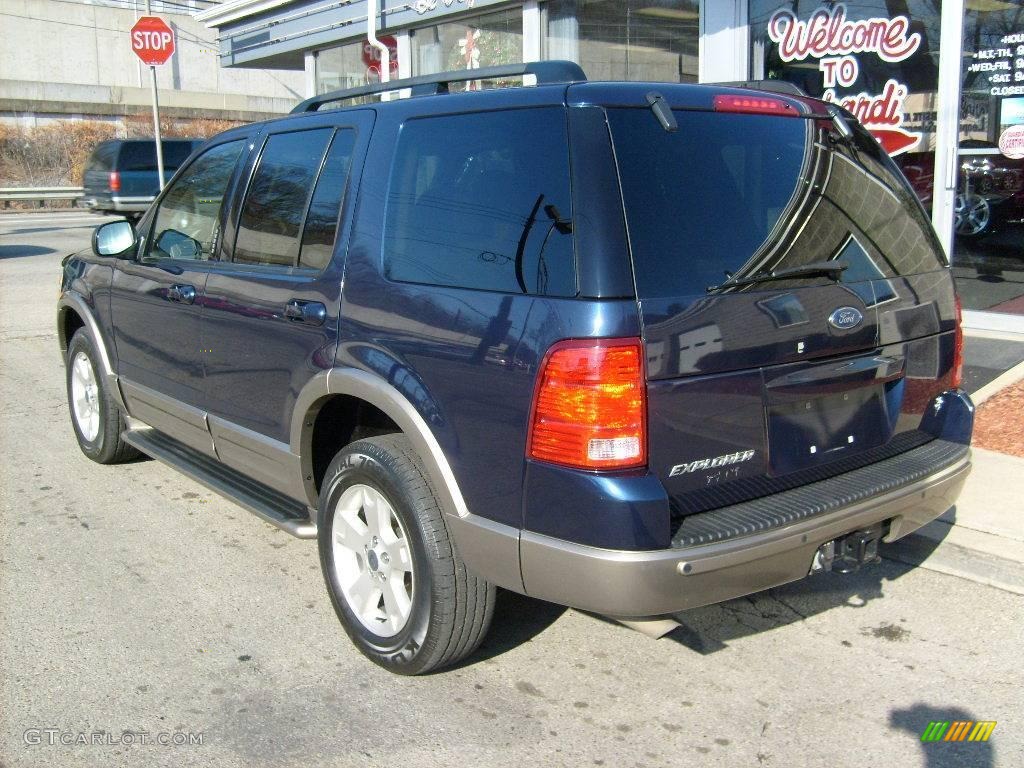 2003 Explorer Eddie Bauer 4x4 - True Blue Metallic / Medium Parchment Beige photo #3