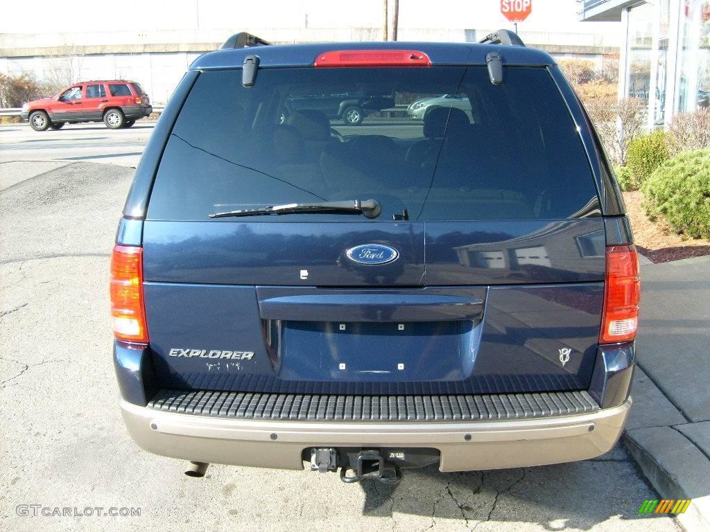 2003 Explorer Eddie Bauer 4x4 - True Blue Metallic / Medium Parchment Beige photo #4
