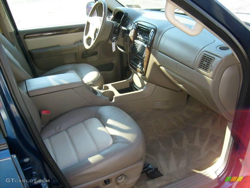 2003 Explorer Eddie Bauer 4x4 - True Blue Metallic / Medium Parchment Beige photo #12