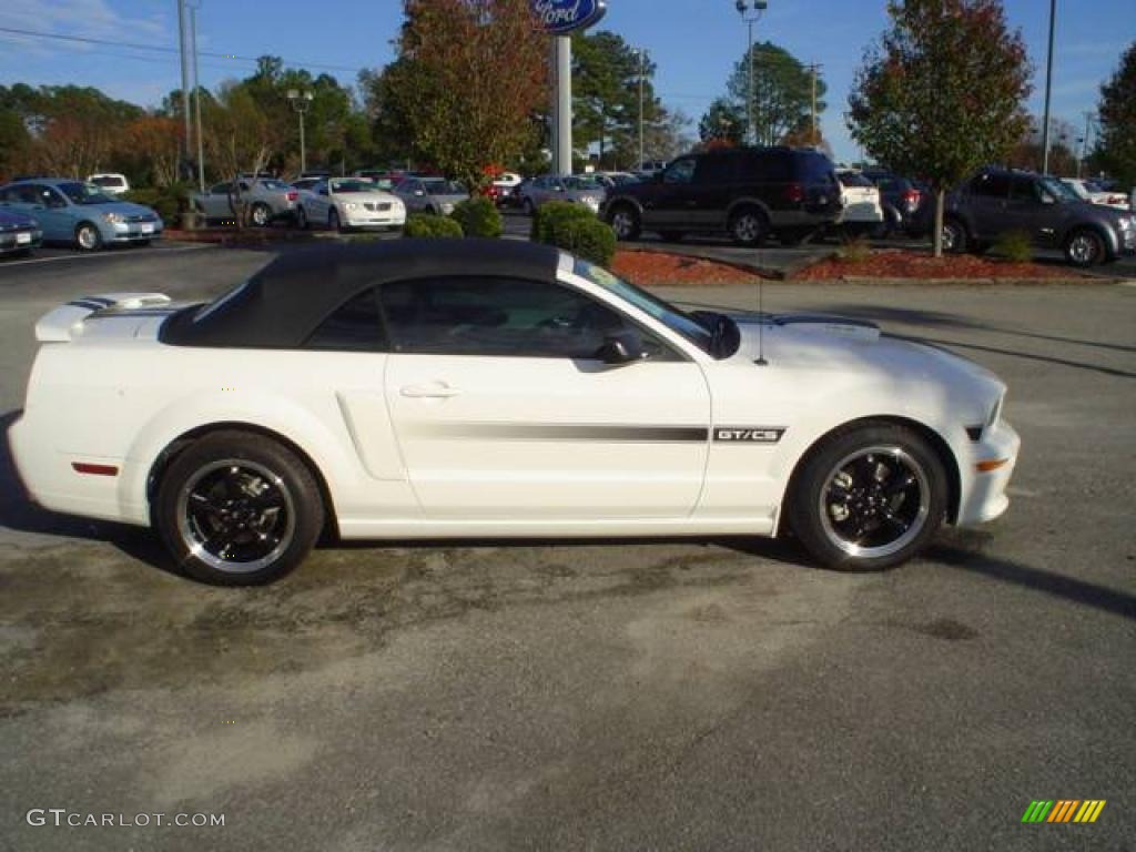 2008 Mustang GT/CS California Special Convertible - Performance White / Charcoal Black/Dove photo #4