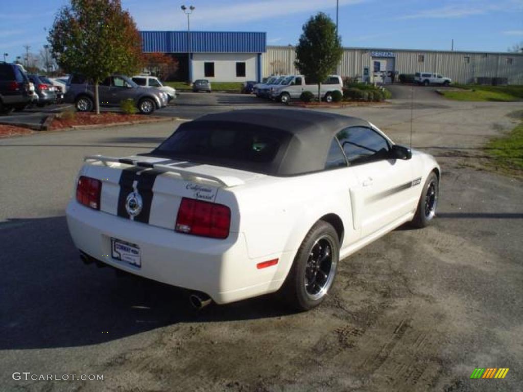 2008 Mustang GT/CS California Special Convertible - Performance White / Charcoal Black/Dove photo #5