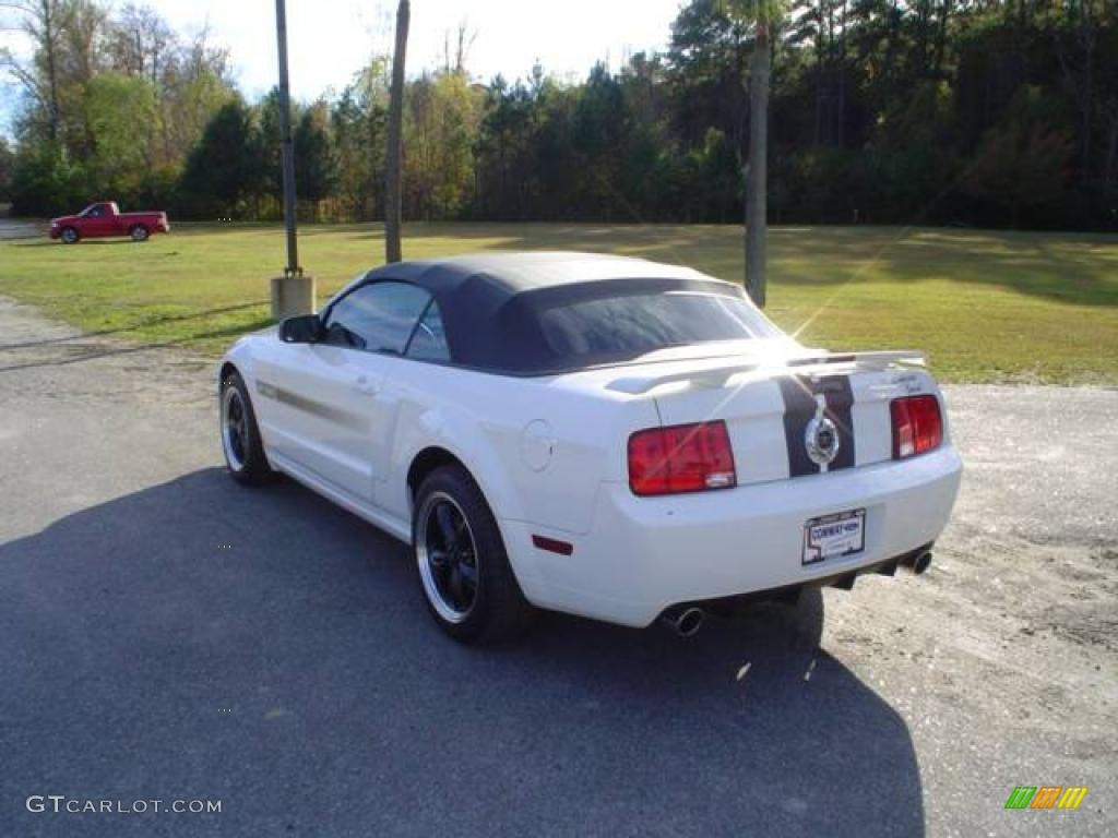 2008 Mustang GT/CS California Special Convertible - Performance White / Charcoal Black/Dove photo #7