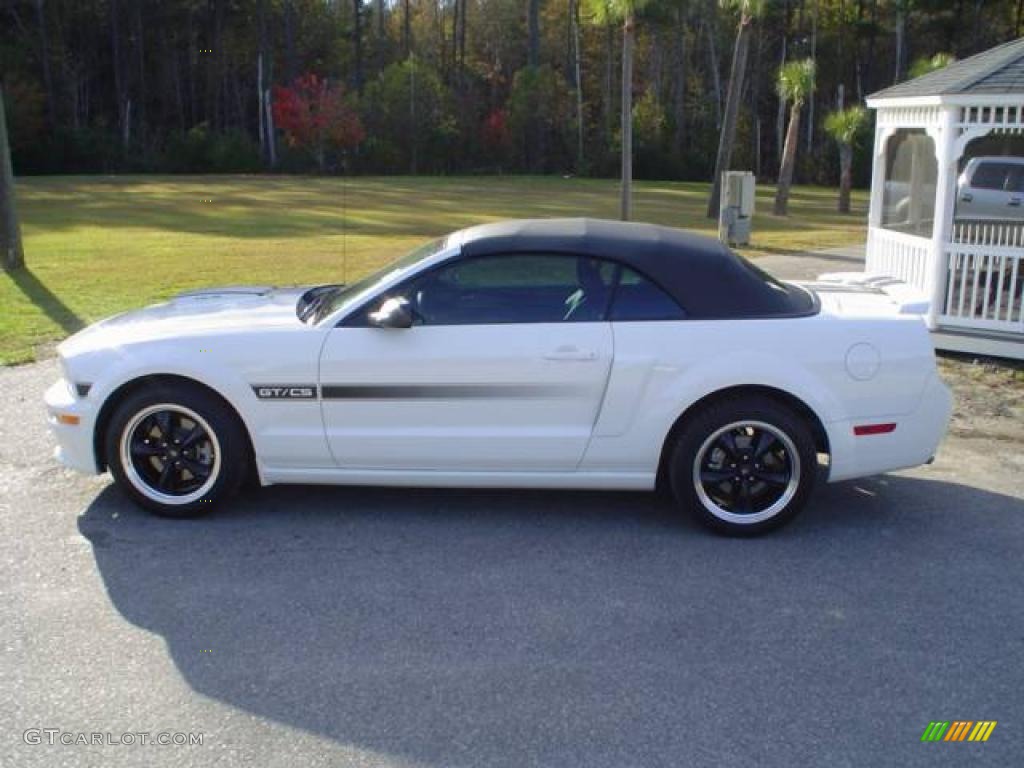 2008 Mustang GT/CS California Special Convertible - Performance White / Charcoal Black/Dove photo #8