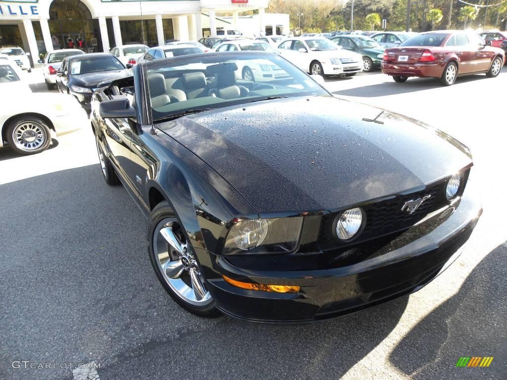 2008 Mustang GT Premium Convertible - Black / Black photo #1