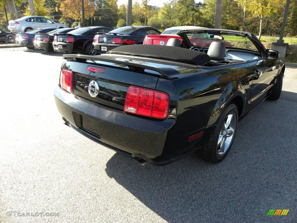 2008 Mustang GT Premium Convertible - Black / Black photo #10