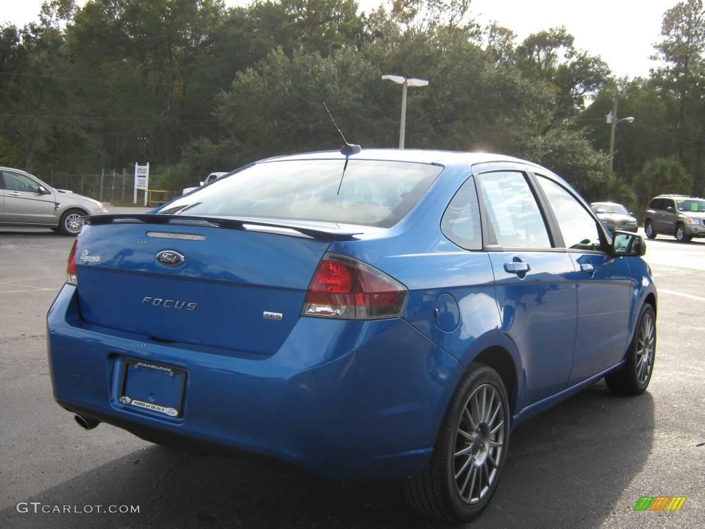 2010 Focus SES Sedan - Blue Flame Metallic / Charcoal Black photo #3