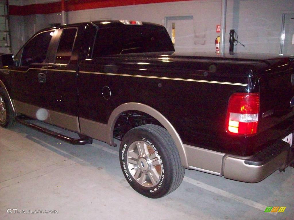 2005 F150 Lariat SuperCab - Black / Tan photo #4