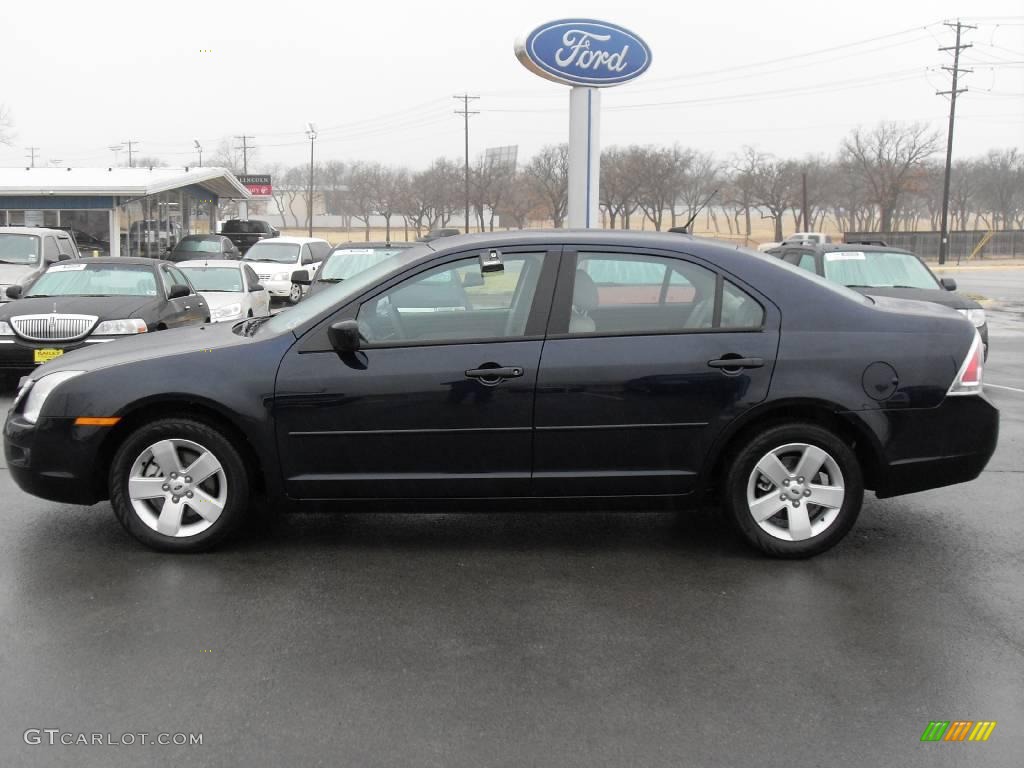 2008 Fusion SE V6 - Dark Blue Ink Metallic / Medium Light Stone photo #2