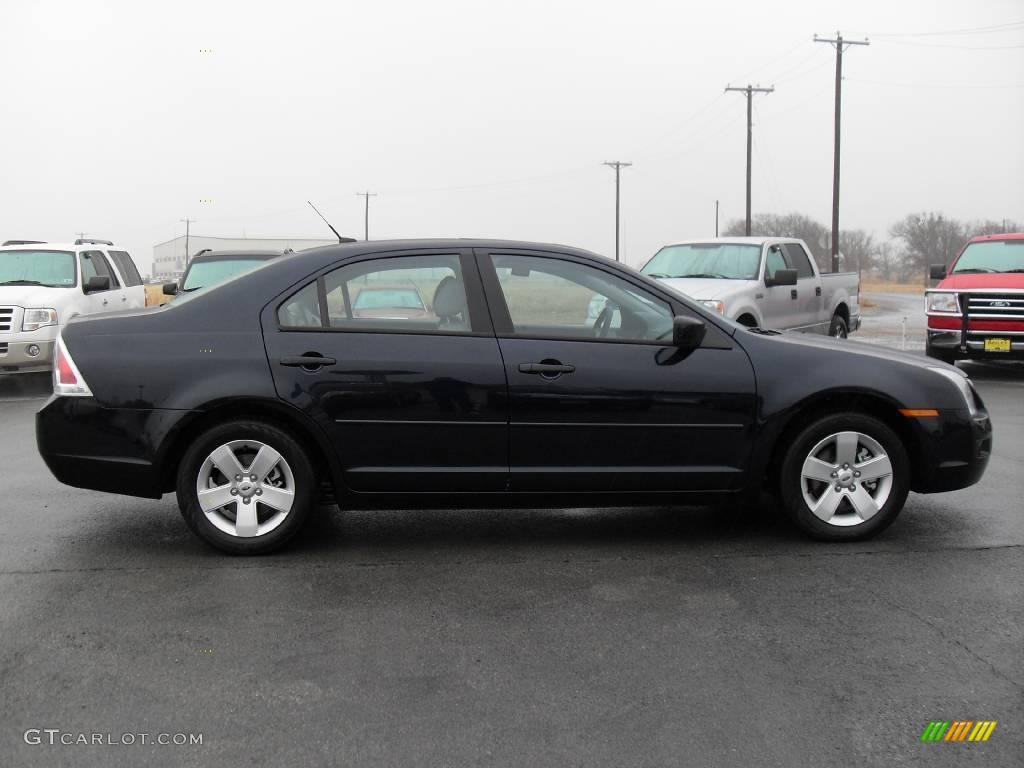 2008 Fusion SE V6 - Dark Blue Ink Metallic / Medium Light Stone photo #5