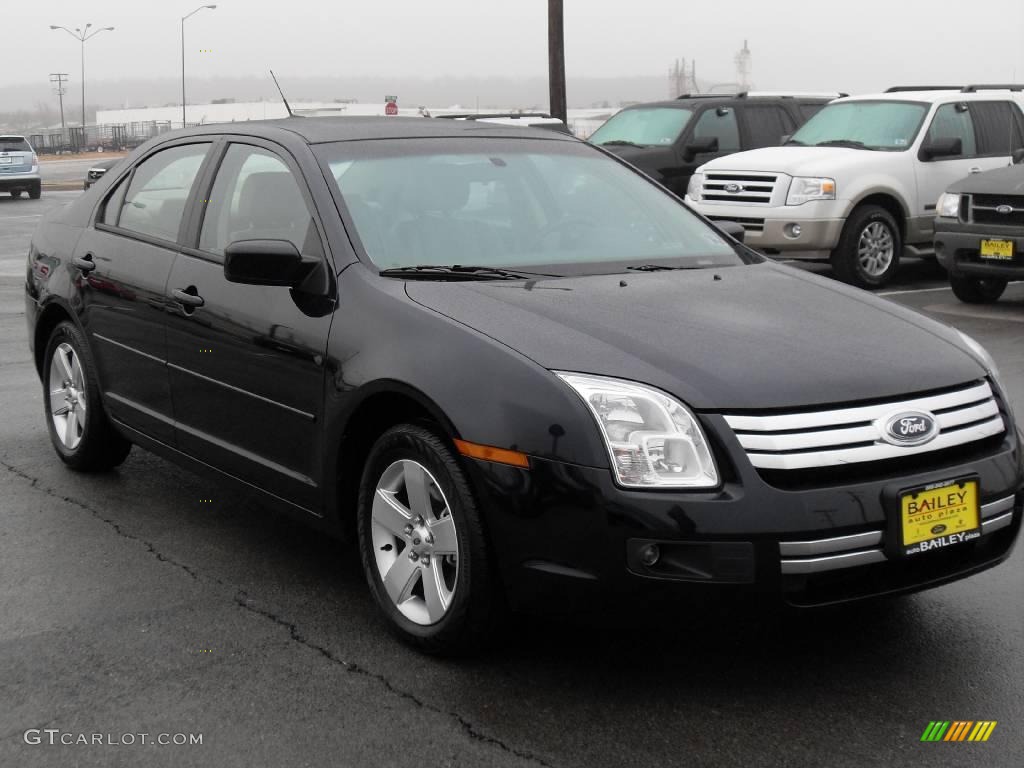 2008 Fusion SE V6 - Dark Blue Ink Metallic / Medium Light Stone photo #6