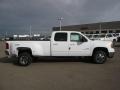 2009 Summit White GMC Sierra 3500HD SLT Crew Cab 4x4 Dually  photo #3