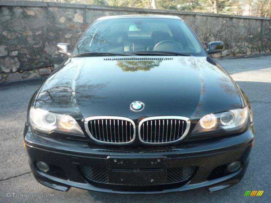 2005 3 Series 330i Coupe - Jet Black / Anthracite Black photo #4