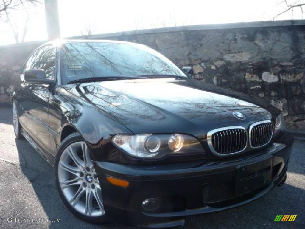 2005 3 Series 330i Coupe - Jet Black / Anthracite Black photo #10