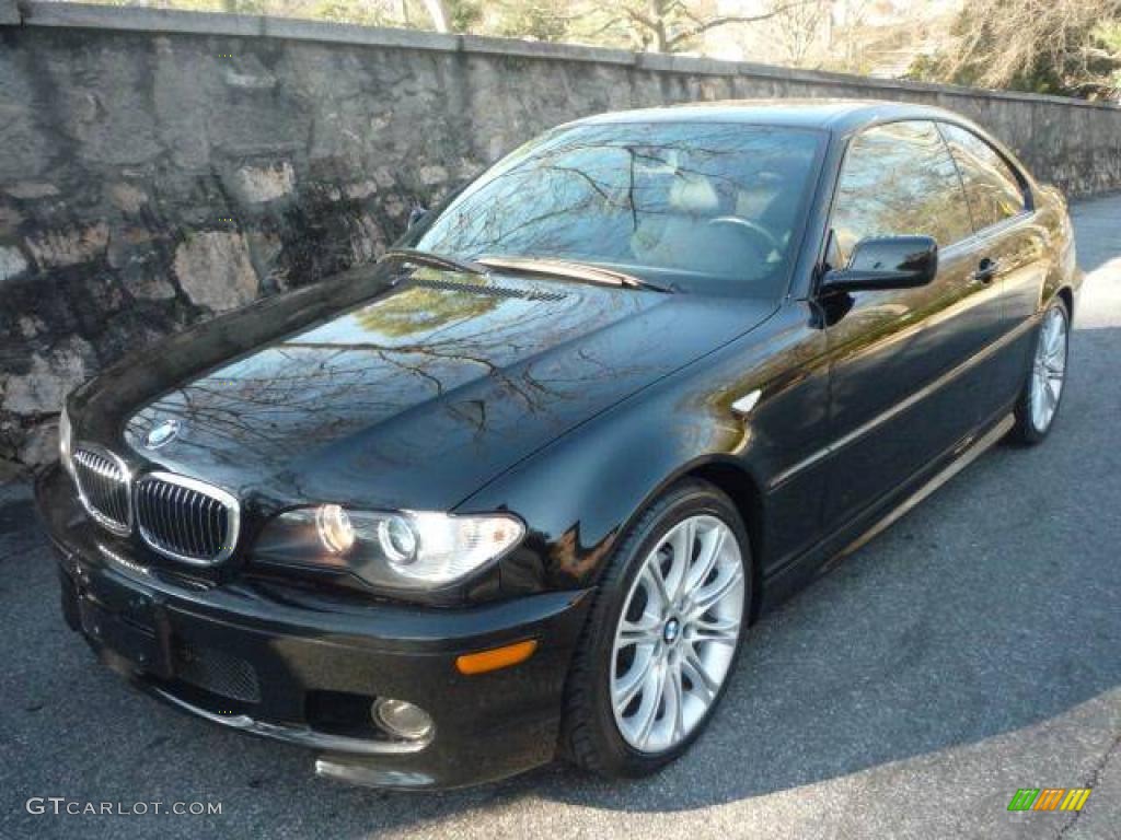 2005 3 Series 330i Coupe - Jet Black / Anthracite Black photo #11