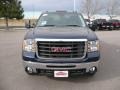 2009 Midnight Blue Metallic GMC Sierra 3500HD SLE Crew Cab 4x4 Dually  photo #2