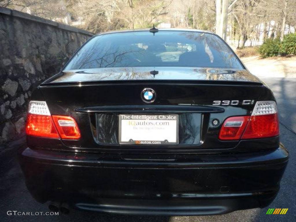 2005 3 Series 330i Coupe - Jet Black / Anthracite Black photo #15