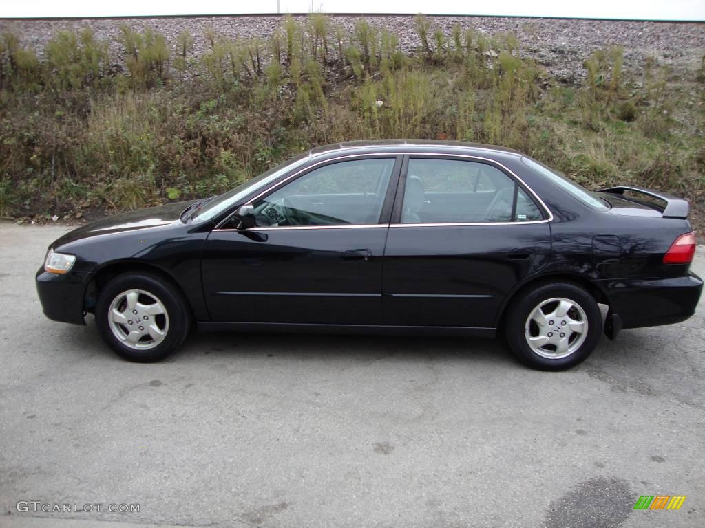 2000 Accord EX-L Sedan - Nighthawk Black Pearl / Quartz photo #4