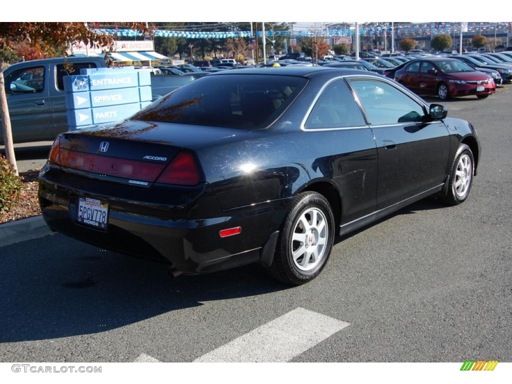 2002 Accord SE Coupe - Nighthawk Black Pearl / Quartz Gray photo #3