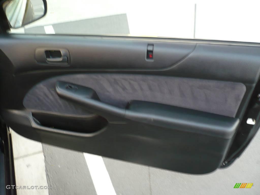 2001 Civic LX Coupe - Nighthawk Black Pearl / Black photo #13