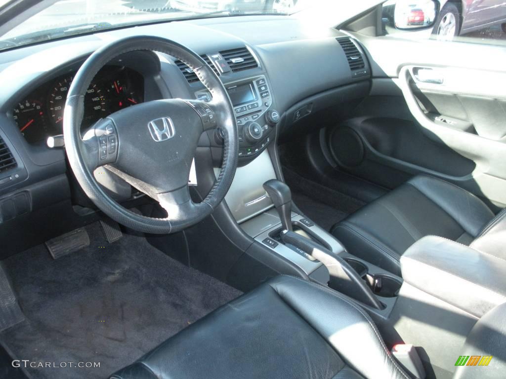 2006 Accord EX-L Coupe - Nighthawk Black Pearl / Black photo #13