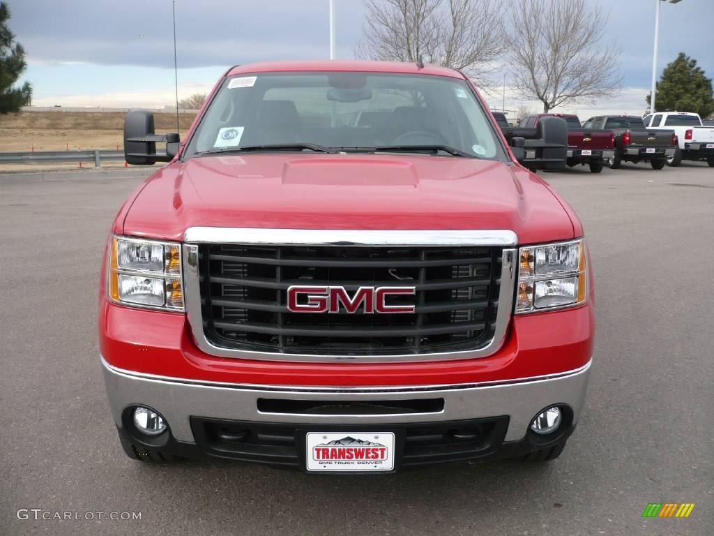 2009 Sierra 2500HD SLT Crew Cab 4x4 - Fire Red / Ebony photo #2