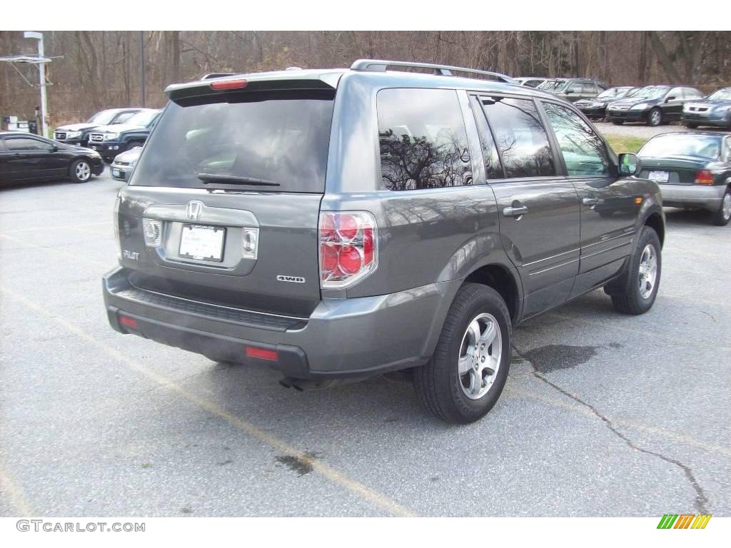 2007 Pilot EX-L 4WD - Nimbus Gray Metallic / Gray photo #22