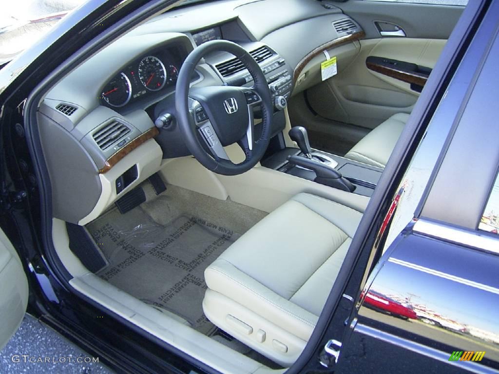 2010 Accord EX-L Sedan - Crystal Black Pearl / Ivory photo #30