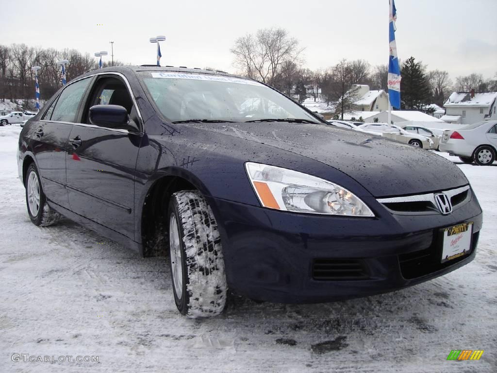 2006 Accord EX Sedan - Royal Blue Pearl / Gray photo #7