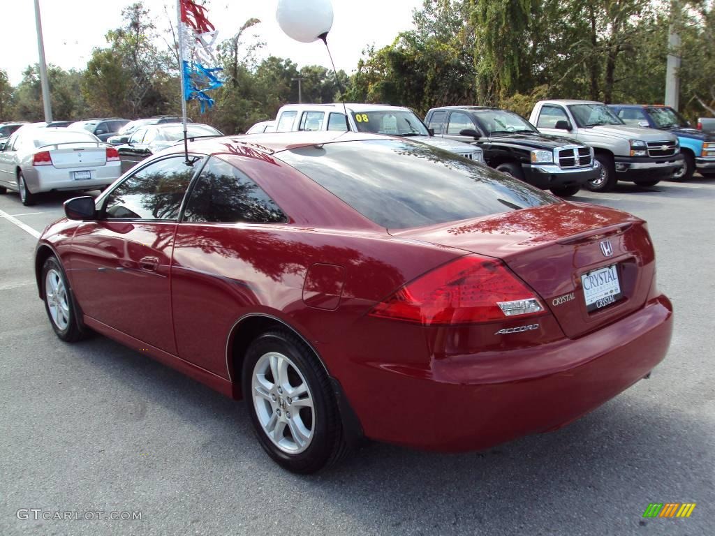 2006 Accord LX Coupe - San Marino Red / Ivory photo #3