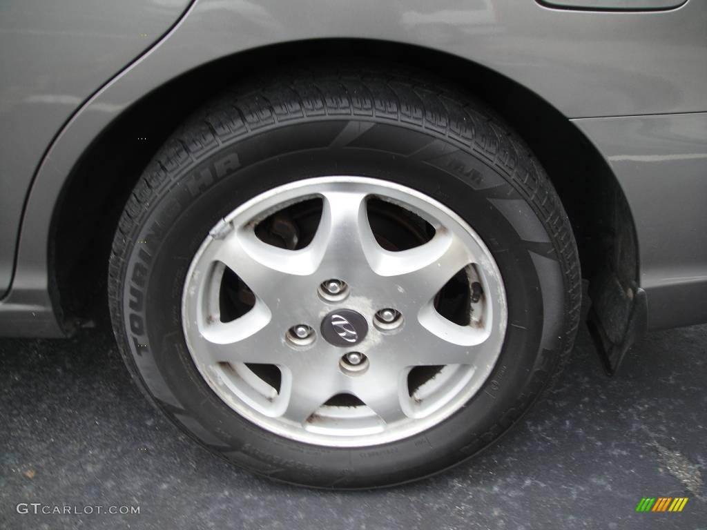 2000 Sonata GLS V6 - Slate Gray / Gray photo #9