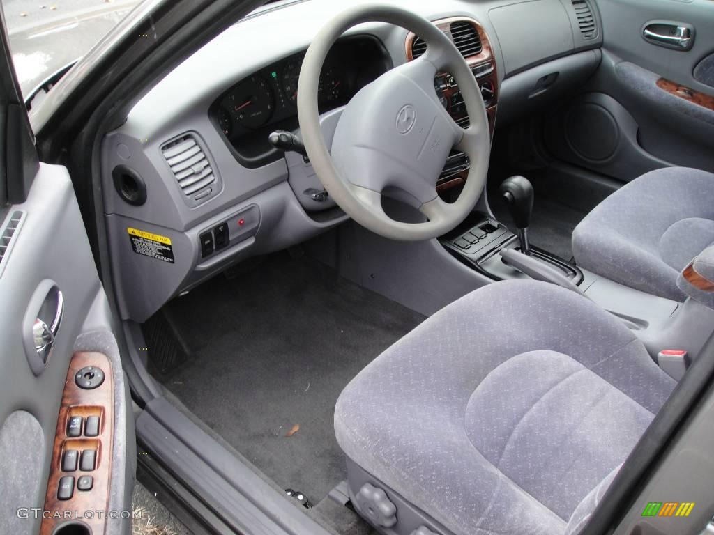 2000 Sonata GLS V6 - Slate Gray / Gray photo #12