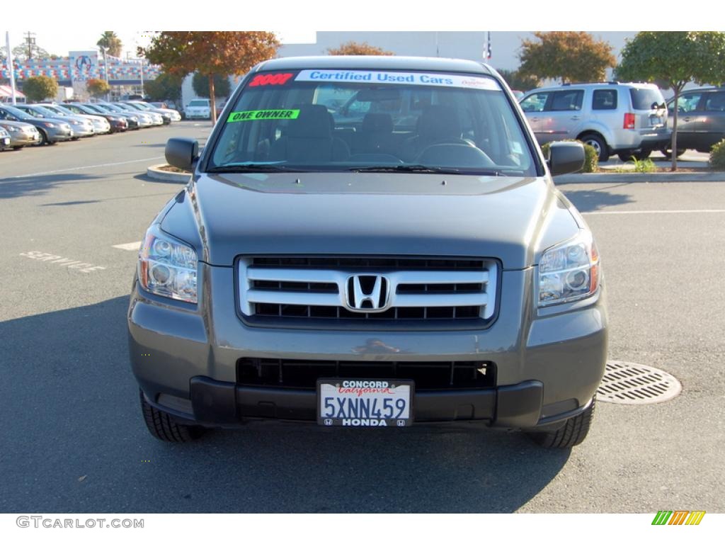 2007 Pilot LX 4WD - Nimbus Gray Metallic / Gray photo #8