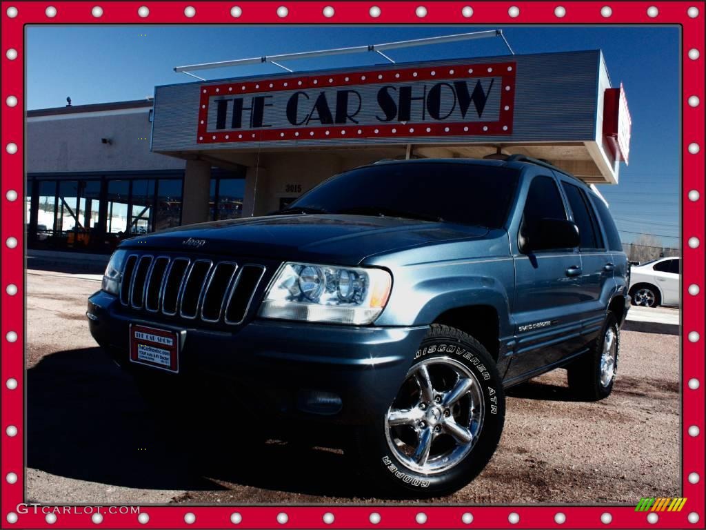 2001 Grand Cherokee Limited 4x4 - Steel Blue Pearl / Agate photo #1