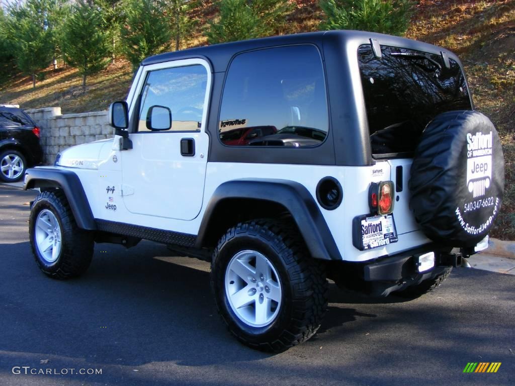 2005 Wrangler Rubicon 4x4 - Stone White / Dark Slate Gray photo #7