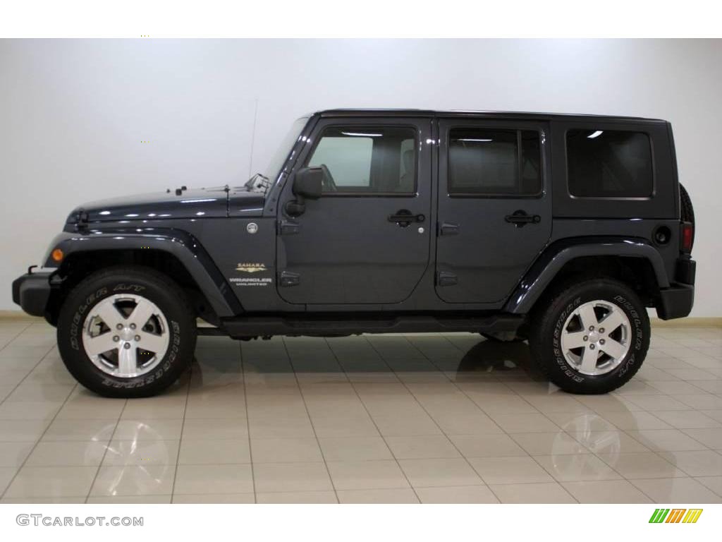 2008 Wrangler Unlimited Sahara 4x4 - Steel Blue Metallic / Dark Slate Gray/Med Slate Gray photo #4