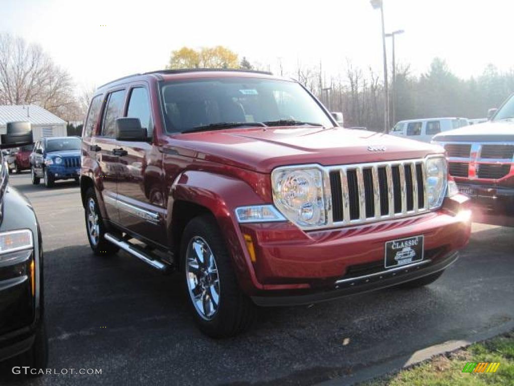 2010 Liberty Limited 4x4 - Inferno Red Crystal Pearl / Dark Slate Gray photo #3