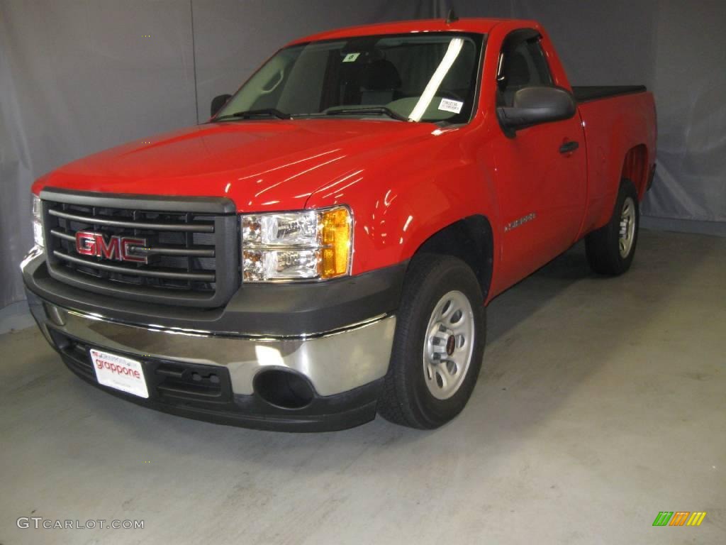 2008 Sierra 1500 Regular Cab - Fire Red / Dark Titanium photo #1