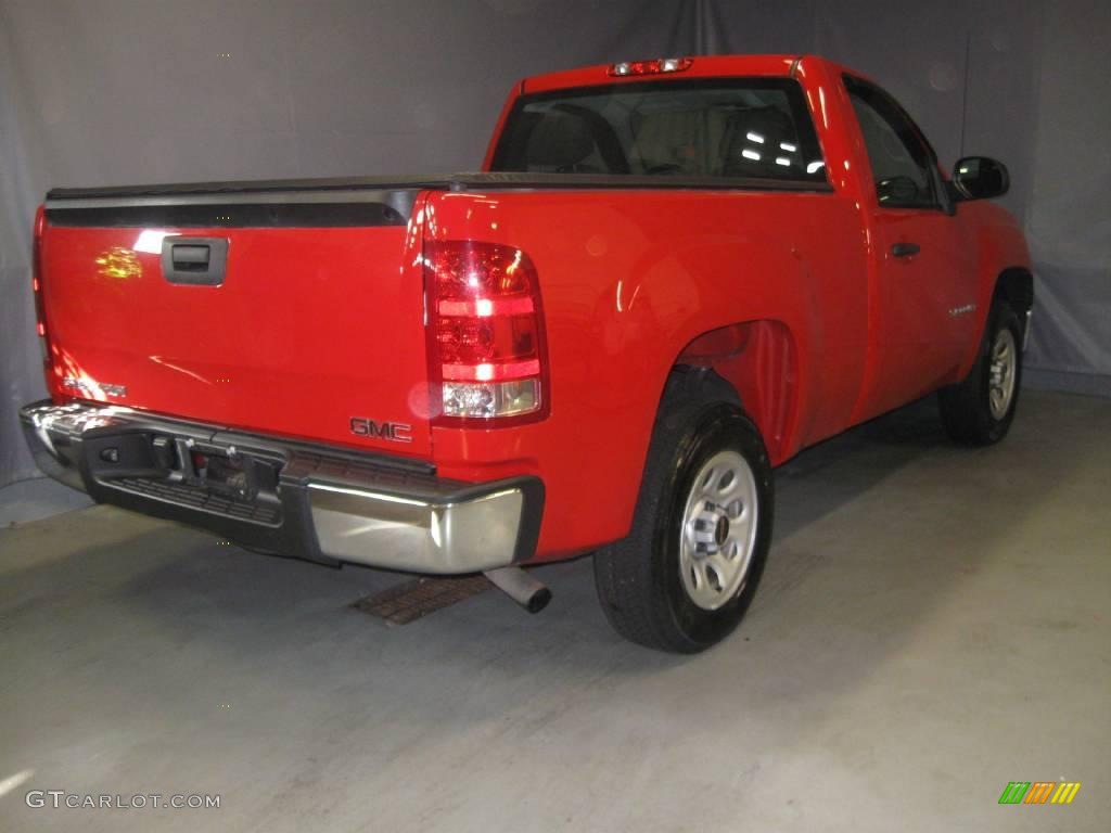 2008 Sierra 1500 Regular Cab - Fire Red / Dark Titanium photo #3