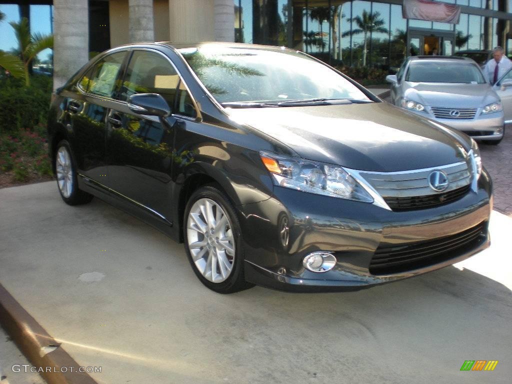 2010 HS 250h Hybrid Premium - Smoky Granite Mica / Black photo #1