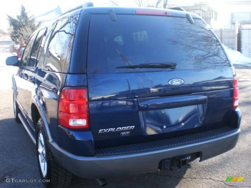 2004 Explorer XLT 4x4 - Dark Blue Pearl Metallic / Graphite photo #7