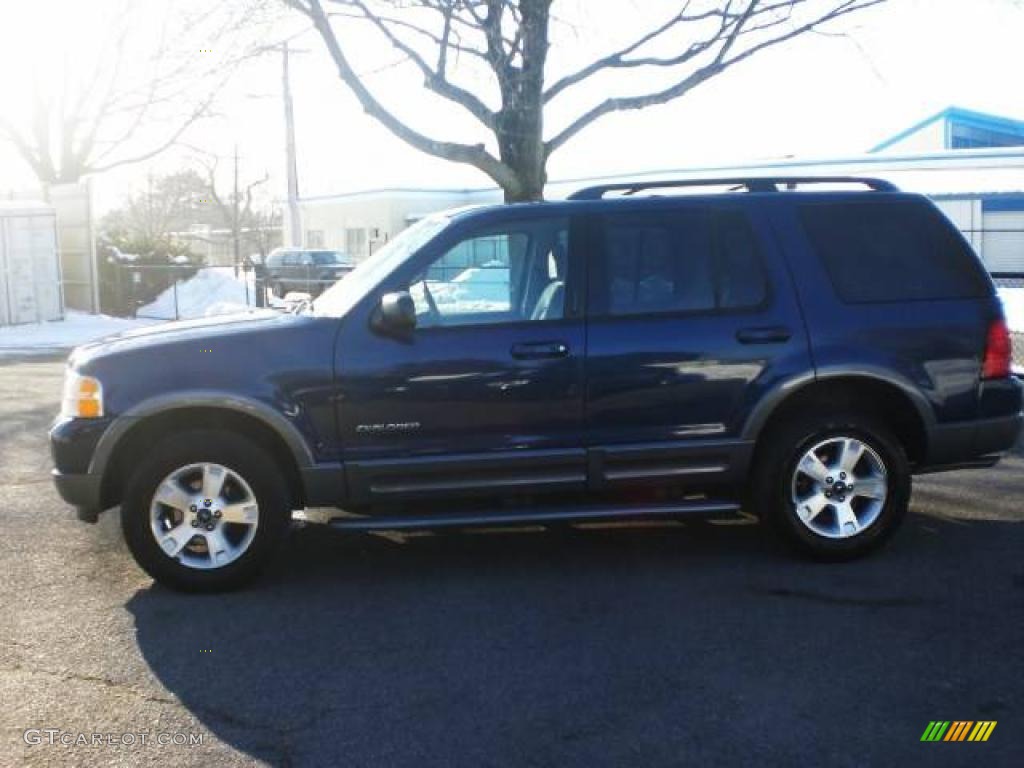 2004 Explorer XLT 4x4 - Dark Blue Pearl Metallic / Graphite photo #10