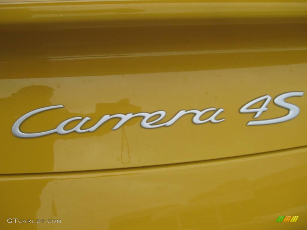 2008 911 Carrera 4S Coupe - Speed Yellow / Black photo #9